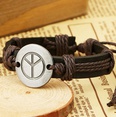Leather Fashion Geometric bracelet  Black line NHPK1278Black linepicture11